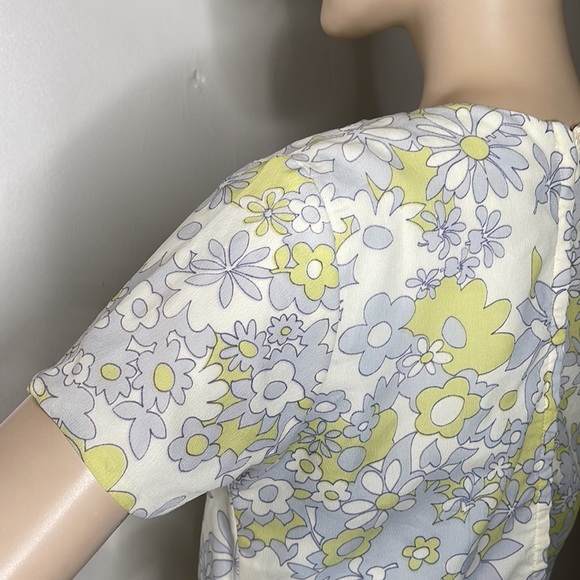 Vintage Floral 60s Short Sleeve Day Dress - Picture 16 of 17